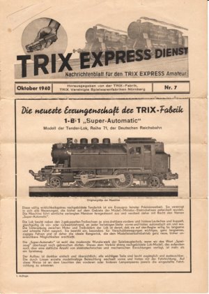 Der erste Trix Express Dienst TED von 1940